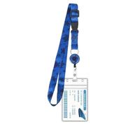Cordino retrattile con porta carte d'identità resistente all'acqua Bobina badge retrattile con cordino rimovibile per nave da crociera porta badge bobina