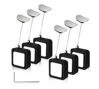 Cordino retrattile per telecomando, lunghezza 1,8 m, con cordino regolabile per telecomando TV, controller di gioco, tablet (nero, 6 pezzi)