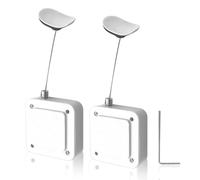 Cordino retrattile per telecomando, lunghezza 1,8 m, con cordino regolabile per telecomando TV, controller di gioco, tablet (bianco, confezione da 2)