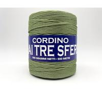 CORDINO THAI TRE SFERE 500GR/500MT PER BORSE E LAVORI ALL'UNCINETTO (WHITE GRAPE 176)
