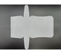 Cordino tre Sfere rete pochette bianca 41,5x45cm per borse handmade (accessorio rete pochette bianca 41,5x42,5cm)