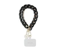 GUESS GUOUCBMC4MK Universal Big Hand Strap Nero Acrilico 4G Charm, Acrilico/metallo