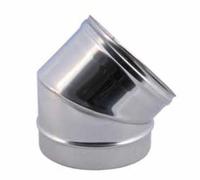 CORDIVARI Curva acciaio inox 45 gradi AISI 304 da 200 mm