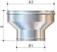 CORDIVARI Manicotto FF Femmina Femmina In Acciaio Inox AISI 316L 110 x 120 mm