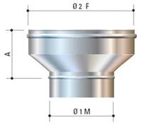 CORDIVARI Manicotto MF Maschio Femmina In Acciaio Inox AISI 316L 100 x 150 mm