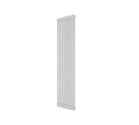 Cordivari Radiatore Acciaio Tubolare Ardesia Bianco RAL 9010 4 Colonne H 856 Interasse 800 W1392 a 12 Elementi con Kit Tappi