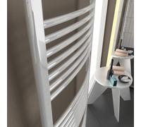 CORDIVARI SCALDASALVIETTE LISA 22 CURVO VERNICIATO BIANCO R01-RAL 9010 VARIE MISURE DISPONIBILI