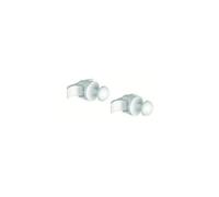 Cordivari Set Appendini 2 pezzi Lisa 22/25 Bianco Porta Asciugamani Per Radiatori Termoarredo