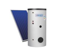 Cordivari Sistema Solare Bolly B2 XL a Circolazione Forzata 200 L 2,50 mq con Stuttura per Tetto A Falda + Liquido solare