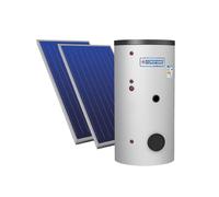 Cordivari Sistema Solare Bolly B2 XL a Circolazione Forzata 300 L 5,00 mq con Stuttura per Tetto a Falda + Liquido solare