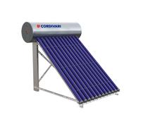 Cordivari Sistema Solare Sottovouoto Favignana Low 15 Tubi 200 L 2,80 mq con Struttura Tetto Piano + Liquido Solare