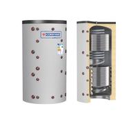 Cordivari Termoaccumulatore Eco Combi 3 VB 800 L con 1 Scambiatore Corrugato e 2 Fissi a Coibentazione Rigida