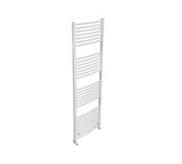 Cordivari Termoarredo Scaldasalviette Lisa 22 Curvo H 1385 L 600 Verniciato Bianco 25 Elementi Tubolare RAL 9010 Interasse 493