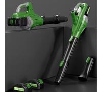 Cordless Air Leaf Blower, Home Blower, Electric Construction Site Air Blower for Garden Lawn Care, Snow Blowing, Car Dust Removal