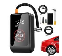 Cordless Air Pump, Electric Ricaricabile Inflator, Auto Shut-Off Tire Compressor, 14,5 x 8,5 x 5 cm, LED Screen Display Tool, Car Bike Ball Camping Use Inflatables Efficiently
