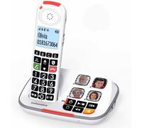 Cordless Amplificato Anziani 40dB Suoneria 90dB Tasti Grandi Call Blocker HAC