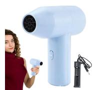 Cordless Art Dryer Tool, Portable Rechargeable Hair Dryer, Travel Size Low Noise Blow Dryers Quick Dry Painting Accessory for Artists, Heat Less Hair Styling, Blue, 1 Piece