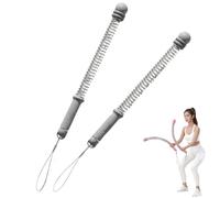 Cordless Battle Ropes with Adjustable Resistance Springs for Men Women,Weighted Ropeless Battle Ropes for Strength Training & Cardio Fitness,Portable Workout Equipment for Home Gym Workout (gray)