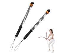 Cordless Battle Ropes with Adjustable Resistance Springs for Men Women,Weighted Ropeless Battle Ropes for Strength Training & Cardio Fitness,Portable Workout Equipment for Home Gym Workout (black)