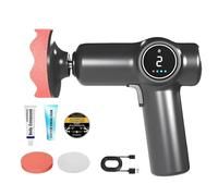 Cordless Car Buffer Polisher, Rechargeable Car Waxing and Polishing Machine for Cars Detailing/Scratch Removing (C)