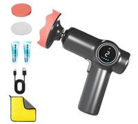 Cordless Car Buffer Polisher, Rechargeable Car Waxing and Polishing Machine, for Cars Detailing/Scratch Removing (Set C)