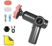 Cordless Car Buffer Polisher, Rechargeable Car Waxing and Polishing Machine, for Cars Detailing/Scratch Removing (Set E)