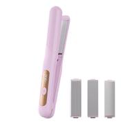 Cordless Curling Iron - Fast Heating 3 Temperature Settings Curling Wand | Cordless Portable Design, Adjustable Styling Tool for Women Girls Ladies Wives Mothers Travelers Brides Home Salon Vacation W