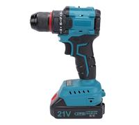 Cordless Drill Set, Two Speed Modes Brushless Power Drill Ergonomic Drills Driver Kit with LED Light Battery Charger for Daily Home Repair