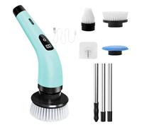 Cordless Electric Brush Cleaner - Spazzola elettrica Scrubber | 370 RPM/Mins Cordless Scrub Brushes For Cleaning | 2000 mAh USB Rechargeable Shower | 3 testine replaceable For Cleaning