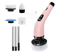 Cordless Electric Brush Cleaner - Spazzola elettrica Scrubber | 370 RPM/Mins Cordless Scrub Brushes For Cleaning | 2000 mAh USB Rechargeable Shower | 3 testine replaceable For Cleaning