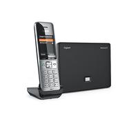 BasicLine IP + COMFORT 500HX - Base per telefonia via Internet, abbinata a un ricevitore HX, qualità vocale HD, Made in Germany, argento-nero [Compatibile in DE, IT, FR, NL, BE, ES, CHE]