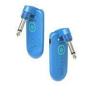 Cordless Guitar Transmitter Receiver,W3 Double Acoustic Guitar Cordless Transmitter And Receiver System U Section Green Suitable For Musicians And Presenters (Blue)
