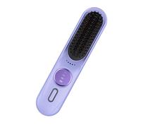 Cordless Hair Straightener Brush - Portable Heated Styling, 9 Level Rechargeable Straightening Hot Brush with LCD Screen, Fast Heating 35W | Travel Friendly Hair Styling Tool for Women, Daily Use