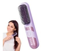 Cordless Hair Straightener, Ionic Curler Brush, Travel Hair Straightener, Cordless Electric Straightening Brush for Salon, Home, Travel, Quick Hair Fix, Portable, Long-Lasting