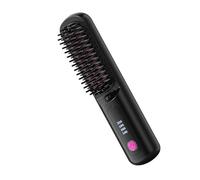 Cordless Hair Straightener, Portable Straightening Comb, 4-Level Adjustable Fast Heating, Rechargeable Design, Lightweight for Home, Travel, Styling, Curling, Women, Teens