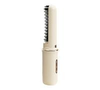 Cordless Hair Straightener, Straightening Brush, Hair Straightening Comb, Heated Hair Straightener Brush with Negative Ions, Rechargeable Hot Comb for Women and Girls, Portable USB-Powered Design