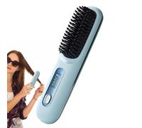 Cordless Hair Straightener With LED Display For Black Women, Portable Hot Comb With 3 Adjustable Temperature Settings, Lightweight Cordless Straightener For Travel And Quick Styling Needs