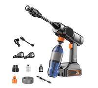 Cordless High Pressure Washer - Portable Pressure Washer | High Prêssure Sprayer Handheld Machine with 2 Mode Adjustable Cleaner Attachment Portable for Deck Rv Patio Driveway