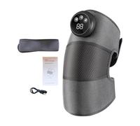 Cordless Knee Massager - Adjustable Smart Device for Relaxation | 5 Level Heat Therapies with Foldable Straps, Portable Cushion with Ergonomic Support, Knee Massager for Friends Home Offices Travel