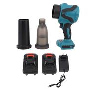 Cordless Leaf Blower 21V Electric Air Duster Vacuum Cleaning,29800RPM Handheld Leaf Blower 2 in 1 Variable Speed Control with 2pcs 5x1300mAh Batteries for Snow Dust Sawdust Remove