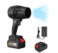 Cordless Leaf Blower, Battery Powered Handheld Electric Blower for Yard, Garage, Patio (1battery,Black)