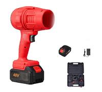 Cordless Leaf Blower Handheld, Pro Blower, Turbo Blowers 2.0, Super Power Air Duster for Yard/Patio/Car Cleaning (Red+1 batterie)