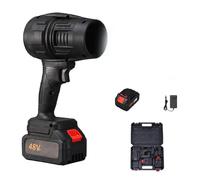 Cordless Leaf Blower Handheld, Pro Blower, Turbo Blowers 2.0, Super Power Air Duster for Yard/Patio/Car Cleaning (Black+1 batterie)