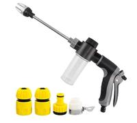 Cordless Power Washer High Pressure Water Sprayer, Rust Resistant Ergonomic 360° Rotating Nozzle, Universal Fit, Three Spray Modes, Stainless Steel & Connector, Ideal for Car Wash, Gardening