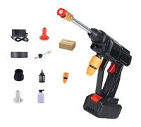 Cordless Pressure Washer - 21V Portable ABS Metal Nozzle Spray 29.5cm Tool | High Power Car Wash Machine | Rechargeable Battery Cleaner Kit | Multi Cleaning For Vehicle Home Outdoor Use