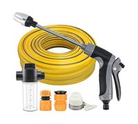 Cordless Pressure Washer - 49ft Hose Adjustable Spray | Handheld Portable Car Washer Wand for Garden Yard Patio Porch Driveway Terrace Deck Vehicle Washing Cleaning, Batteria Powered Power Tool Set