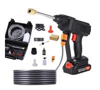 Cordless Pressure Washer - Battery Powered Sprayer for Vehicle Cleaning | Lightweight Electric with High Pressure Tool, Adjustable Nozzle, Patio Wall Window Floor Washer for Home SUV Truck Sedan Care