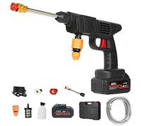Cordless Pressure Washer, Portable Pressure Washer, 30Bar 300W High Power Washer Machine with Rechargeable Battery Pressure Washer, High Pressure Washer Cleaner Gun for Car Floor Cleaning