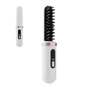 Cordless Straightening Brush - Fast Heating Portable Cordless Curler Styling Tools, Smart Temperature Control Women Hair Straightener Comb - For Vacation Holiday Dating Commuting Daily Use Road Trip