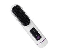 Cordless Straightening Brush, Rechargeable Hair Straightener Comb With 4 Adjustable Temperatures, Deepform Ceramic Straightening Brush Hair, Straightening Paddle Hot Brush, For Frizz Hair, Oil Infused